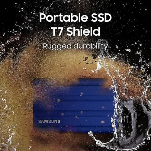 Samsung T7 Shield 1 TB Portable SSD (Blue) – MU-PE1T0R/WW - Image 3